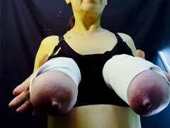 Tied Tits White Elastic