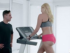 Vanessa Cage can always feel her trainer's hard cock rubbing against her