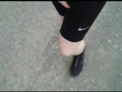 아마추어, 페티쉬, 야외의, 혼자