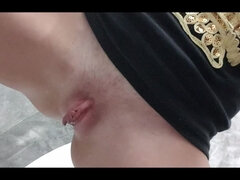 Enthousiasteling, Blond, Scheten, Klein, Pissen, Kut duiken, Toilet