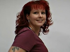 Beautiful german redhead showing off her amazing masturbation