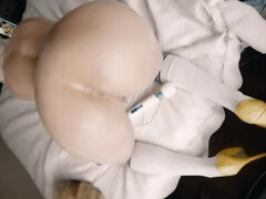 Cul, Gros cul, Blonde, Éjaculation interne, Gorge profonde, Pénétrer avec le poing, Pov, Jouets