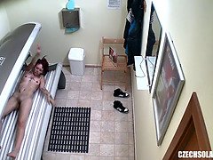 チェコ, Hd, オナニー, 日光浴室, スパイ, ウェブカメラ