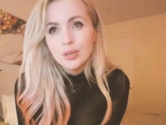 Hot blondie teases ramrods in private show