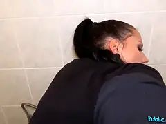 Bruinharig, Hd, Gezichtspunt, Realiteit, Schreeuwen, String, Tieten likken, Toilet
