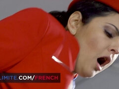 Suihinotto, Ruskeahiuksinen, Pariskunta, Spermashotti, Ranskalainen, Pillu, Sukkahousu, Univormu