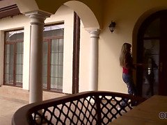 Blond, Rondborstig, Daddy, Hondjeshouding, Hd, Masturbatie, Rijpe lesbienne, Tiener