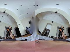 Dreidimensional, Asiatisch, Schwarz, Blondine, Schwarz, Pov, Realität