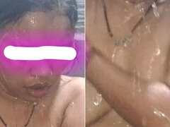 Amateur, Gros cul, Couple, Tir de sperme, Femme au foyer, Indienne, Douche, Épouse