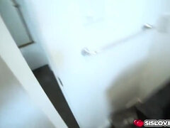 Stepbro Gets His Cock Sucked Dry Right Away By Hot Step