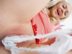 18, Amatorka, Duży tyłek, Blondynka, Palcówka, Masturbacja, Solo, Nastolatki