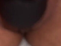 Duża łechtaczka, Brunetka, Łechtaczka, Słodka, Europejski, Rajstopy, Cipka, Solo