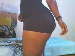18 let, Africké, Bbw, Velký zadek, Černé, Dildo, Homemade, Sólo