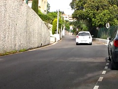 Italiano, Lencería, Maduro, Al aire libre, Público, Transexual, Solo