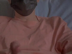 Amateur, Asiatique, Grosse bite, Tir de sperme, Masturbation, Solo