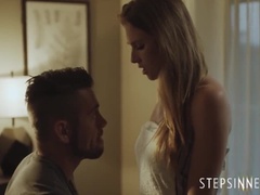 Skinny Step Sis Ashley Lane Pays Debt With Pussy To Step Bro