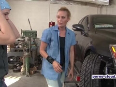 Lesbian Workers Daisy Layne & Ariel Stonem Nipple Play Outdoor