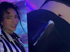 아마추어, 사정 샷, 라티나, 팬티호스, 혼자