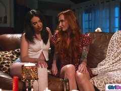 Turning my big tit gf on with candle wax