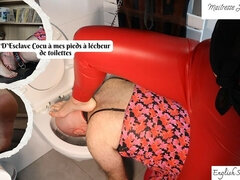 Amatéři, Cuckold, Femdom, Milenka, Penis, Otrok, Záchod, Manželka