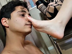 Babe, Blondine, Fødder, Fetish, Fod fetish, Hårdt, Latinsk, Trekant