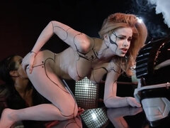 큰 가슴, 금발의, 레즈비언, 보지