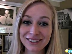 Blonde, Sucer une bite, Pov