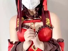 Amateur, Asiatique, Gros seins, Sucer une bite, Chinoise, Pénétrer avec le poing, Solo, Jouets