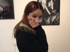 Amatör, Par, Hemmagjord, Latina, Utomhus, Offentlig, Leksaker