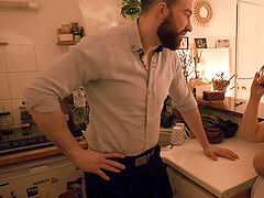 Amatør, Stor pik, Pik sutte, Par, Sædskud, Ryger