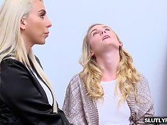 큰 엉덩이, 금발의, 가슴이 큰, 쿠거, 밀프, 자연의 가슴, 보지, 쓰리섬