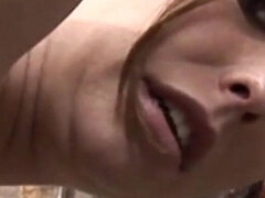 Small tits brunette gets two facials and an anal threesome