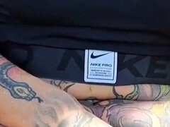 Amateur, Gros cul, De plein air, Public, Solo, Gicler, Tatouage