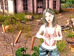 Porn game, visual novel, big boobs