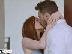 アナル, お尻, イギリス人, カップル, キス, なめる, 自然山雀, 赤毛