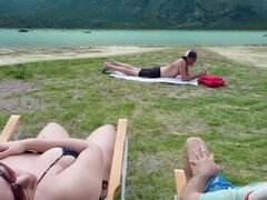 Παραλία, Χύσιμο, Μαλακία με το δάχτυλο για γυναίκες, Επίδειξη, Αυνανισμός, Γυμνή, Δημόσιο