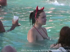 Topless Pool Party - Students Pubic Nudity