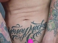 Tetas grandes, Rubia, Europeo, Hembra, Masturbación, Madres para coger, Solo, Tatuaje