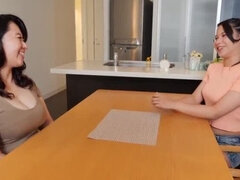 Emi Toyonaga Cheats with Boyfriend While Step Mom Watches - Big Boobs, Big Butt, and Cream Pie Fun