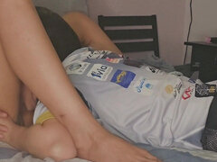 18, Amatør, Brunette, Lesbisk, Fitte, Tenåring, Trekant, Kone