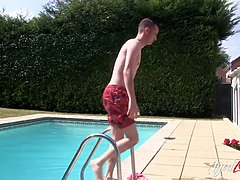 Blond, Barmfager, Cougar, Moden, Milf, Mamma, Fitte, Stemor