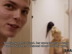 Koupelna, Blondýna, Puma, Dospělé, Pička, Ruské, Vyholené, Teenka