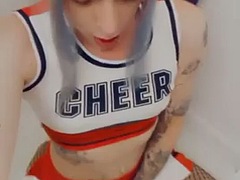 Hot Cheerleader Wants the Team To Fuck Her