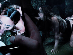 Asiater, Stor rumpe, Store pupper, Kukk suging, Bukkake, Sæd i munnen, Gruppesex, Utendørs