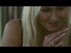 Mooi, Slaapkamer, Blond, Bruinharig, Vingeren, Zoenen, Lesbisch, Slipje