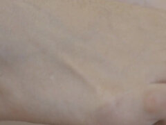 Blonde MILF Plays with a Dildo Using Her Oiled Feet Like a True Foot Goddess