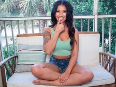 Grosser schwanz, Blasen, Braunhaarige, Hundestellung, Schwarz, Natürlichen titten, Jungendliche (18+), Titten