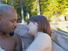 Rika Mari nipponese naughty teen interracial outdoor sex video