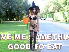 Hot Ebony Witch Cecilia Lion Gets Fucked Hard By Big Cock Jmac - BangBros Halloween Treat