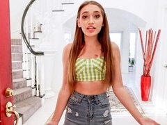 Stor pik, Pik sutte, Brunette, Håndjob, Slikning, Naturlige bryster, Teenager, Bryster